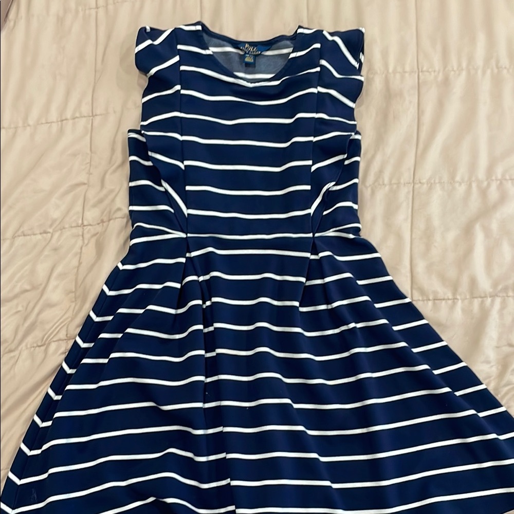 Navy and White Striped POLO Ralph Lauren Dress